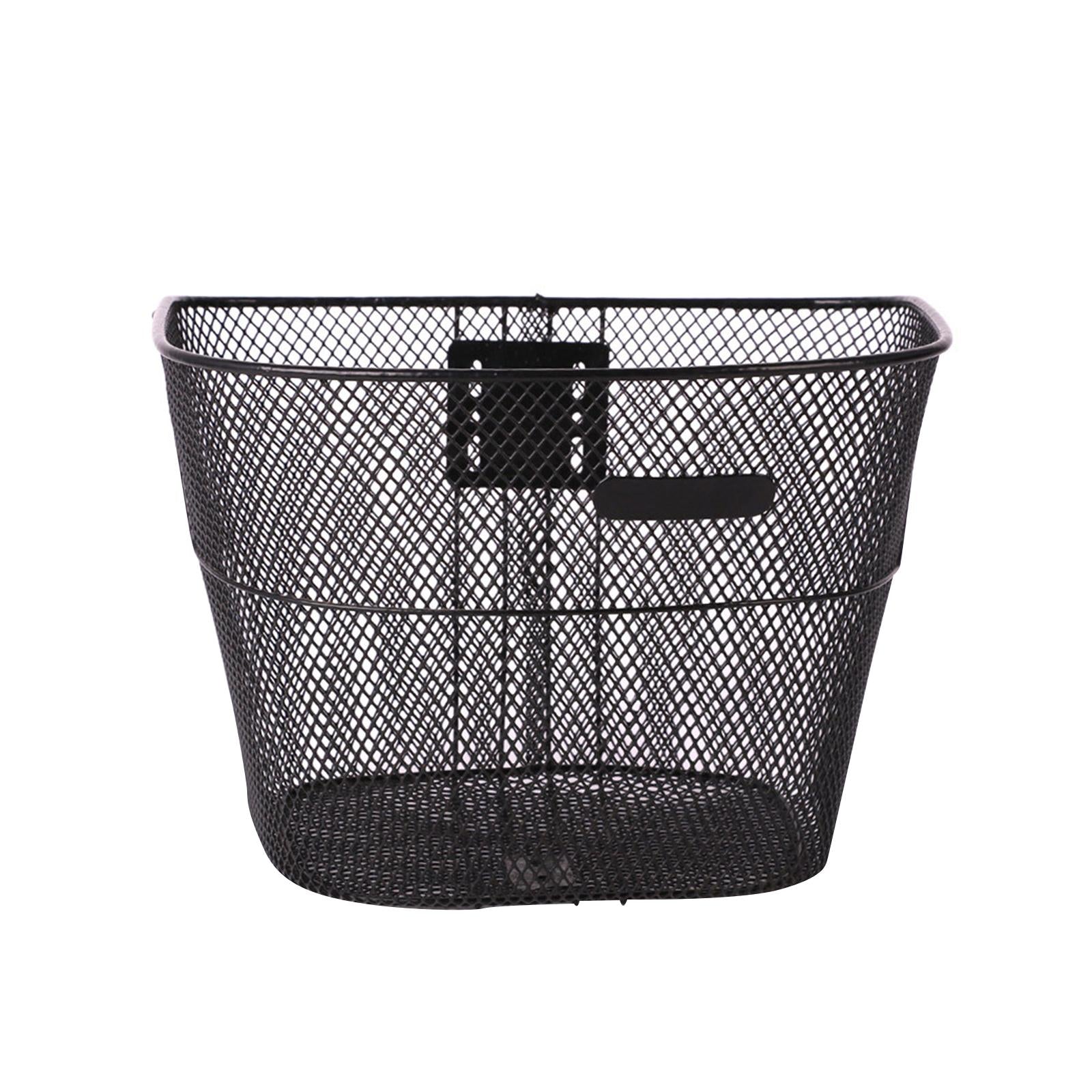 Bikes Basket Front Rear Folding Bike Wire Mesh Basket Bike Frame Basket for Women Men， Bike Pannier Basket， Pet Carrier Storage Bags