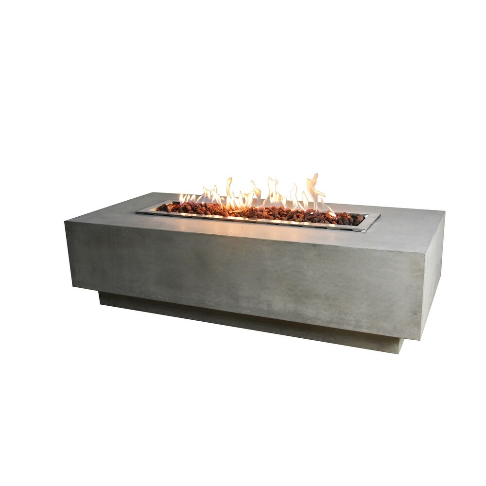 Gebaro Concrete Auto ignition Outdoor Fire Table by Havenside Home