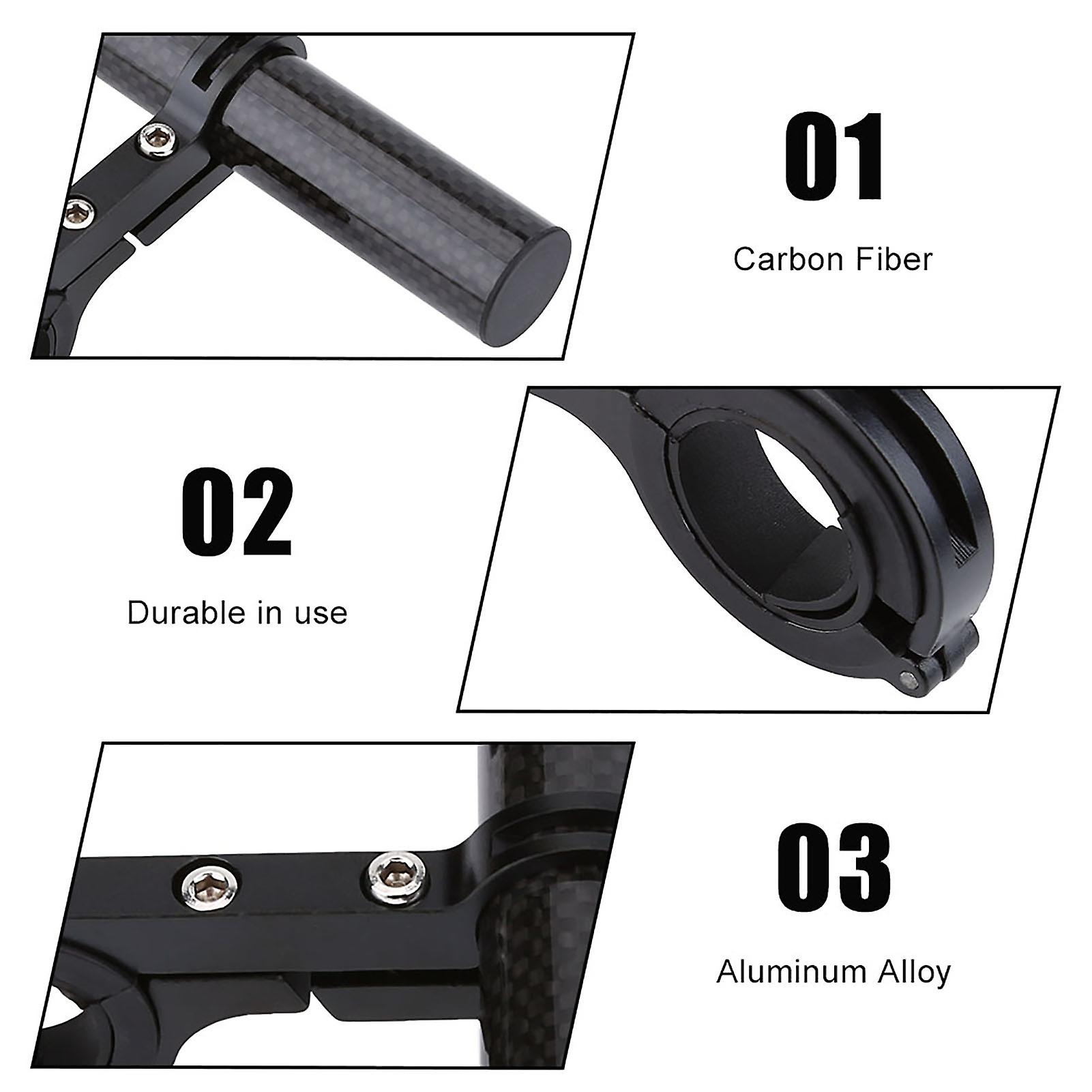 Bicycle Handlebar Bracket Extension Mount Holder For Bike Light Flashlight Speedometer(black)