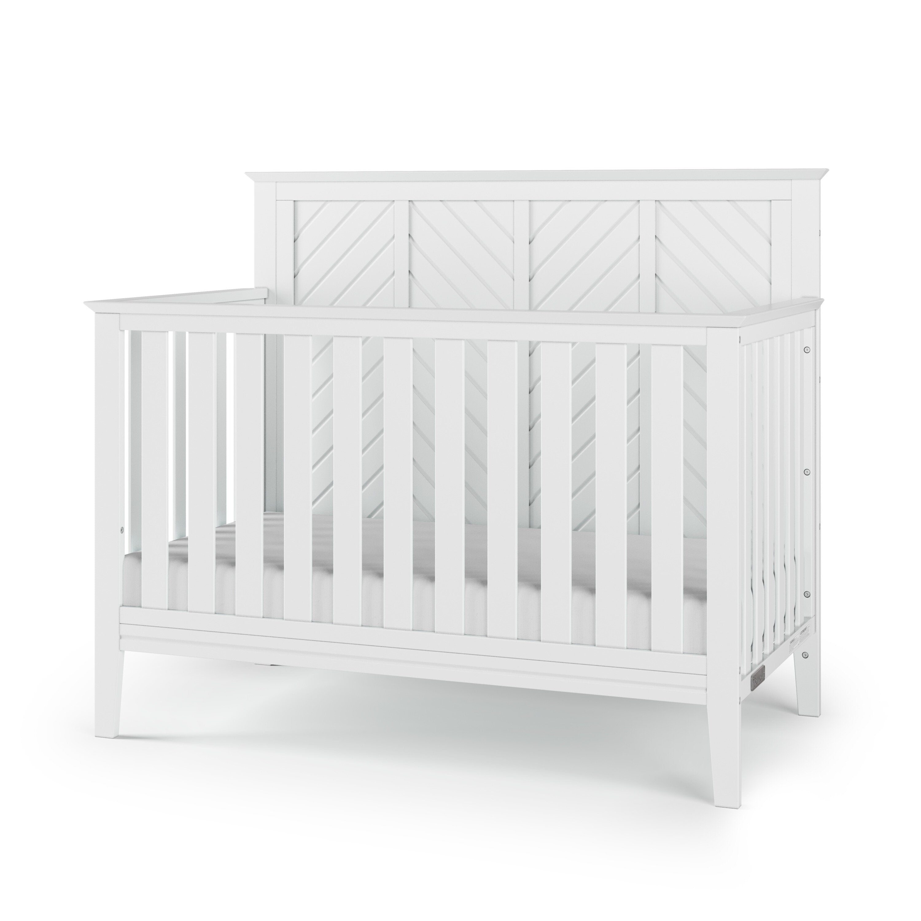 Child Craft 4-in-1 Baby Crib Atwood, Matte White