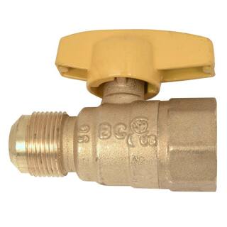 BrassCraft 58 in. OD Flare (1516-16 Thread) x 34 in. FIP Gas Ball Valve PSSC-60