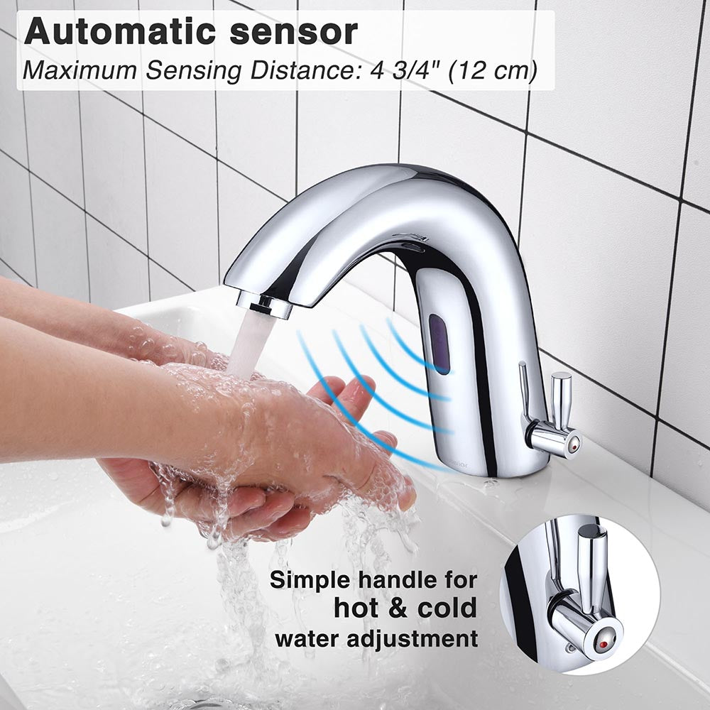 Aquaterior Touchless Lavatory Sink Faucet Hot & Cold 7