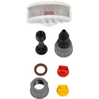 Smith Performance Sprayers Sprayer Nozzle Kit with Poly Adjustable 2 Flat Fans 2 Foaming Nozzles and Viton Seal 182619