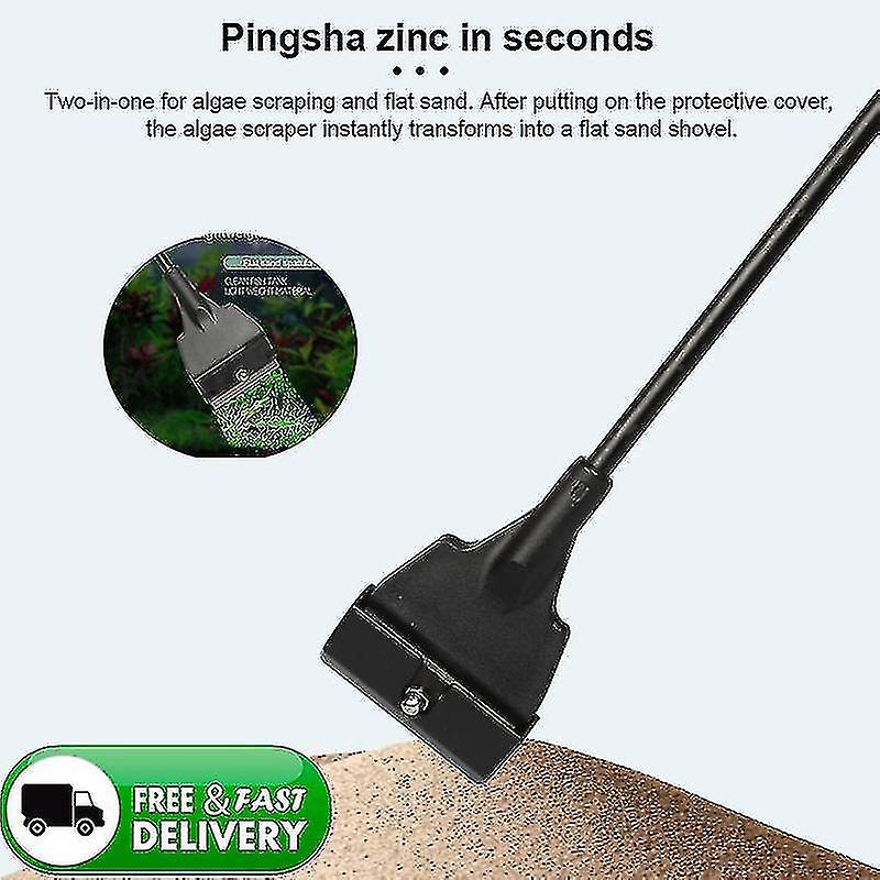 Aquarium Glass Fish Tank Abs Tempered Plastic Algae Scraper Blade Cleaner Aquatic Water Live Plant Grass Cleaning Multi-tool