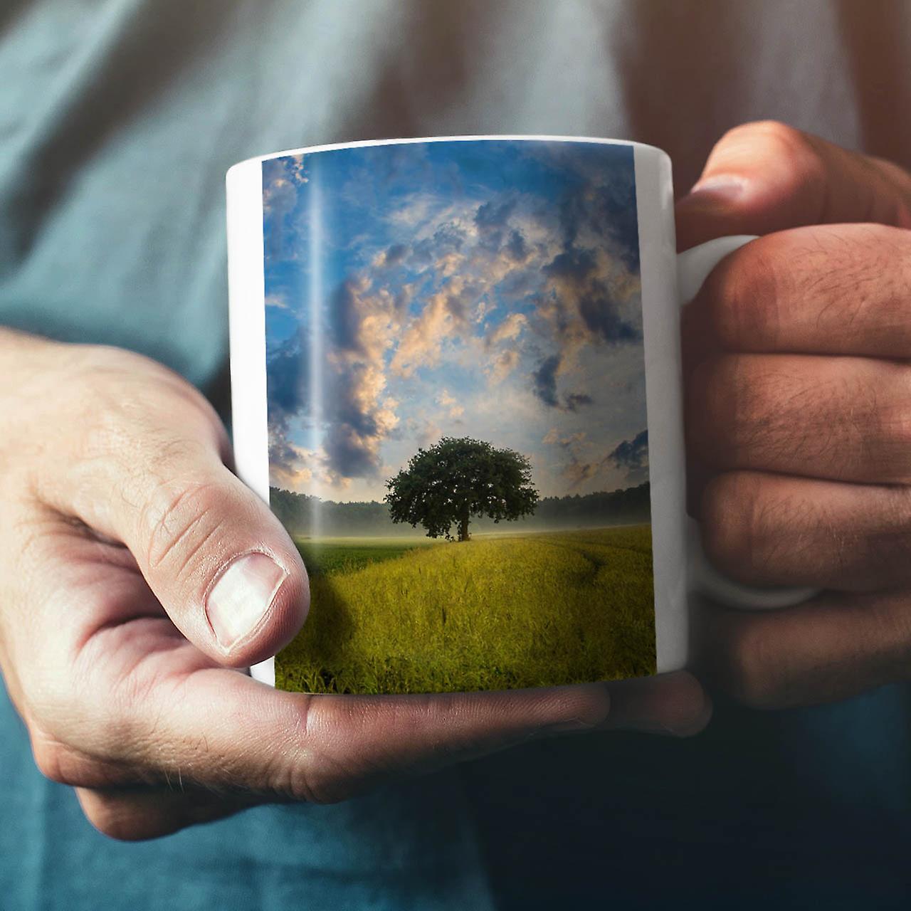 Tree Field Wild Nature NEW White Tea Coffee Ceramic Mug 11 oz | Wellcoda