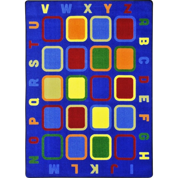 Joy Carpets 1874 Alphabet Tiles Rug