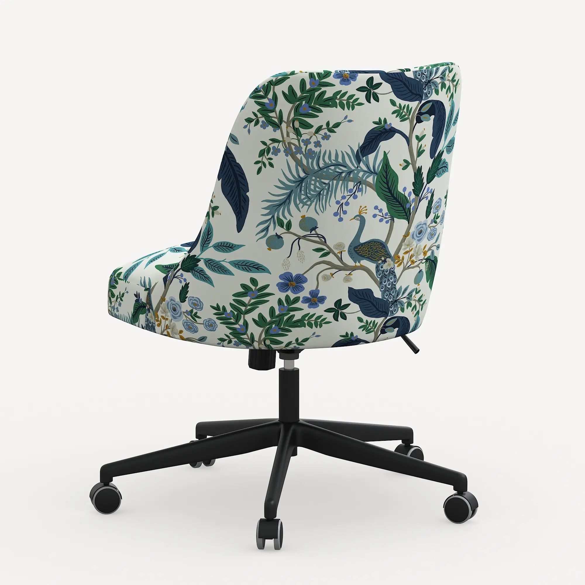 Rifle Paper Co. Oxford Blue Peacock Office Chair