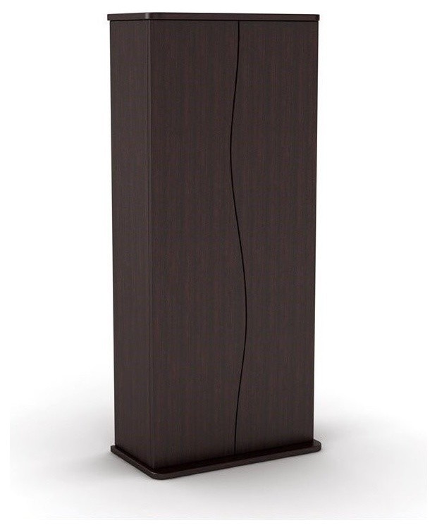 Pemberly Row 35 quotMedia Storage Cabinet in Espresso   Transitional   Media Cabinets   by Homesquare  Houzz