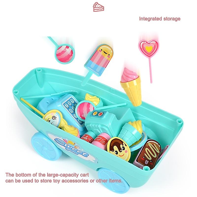 Children's play house toys Mini candy car Detachable ice cream parlour toys Role-play cash register