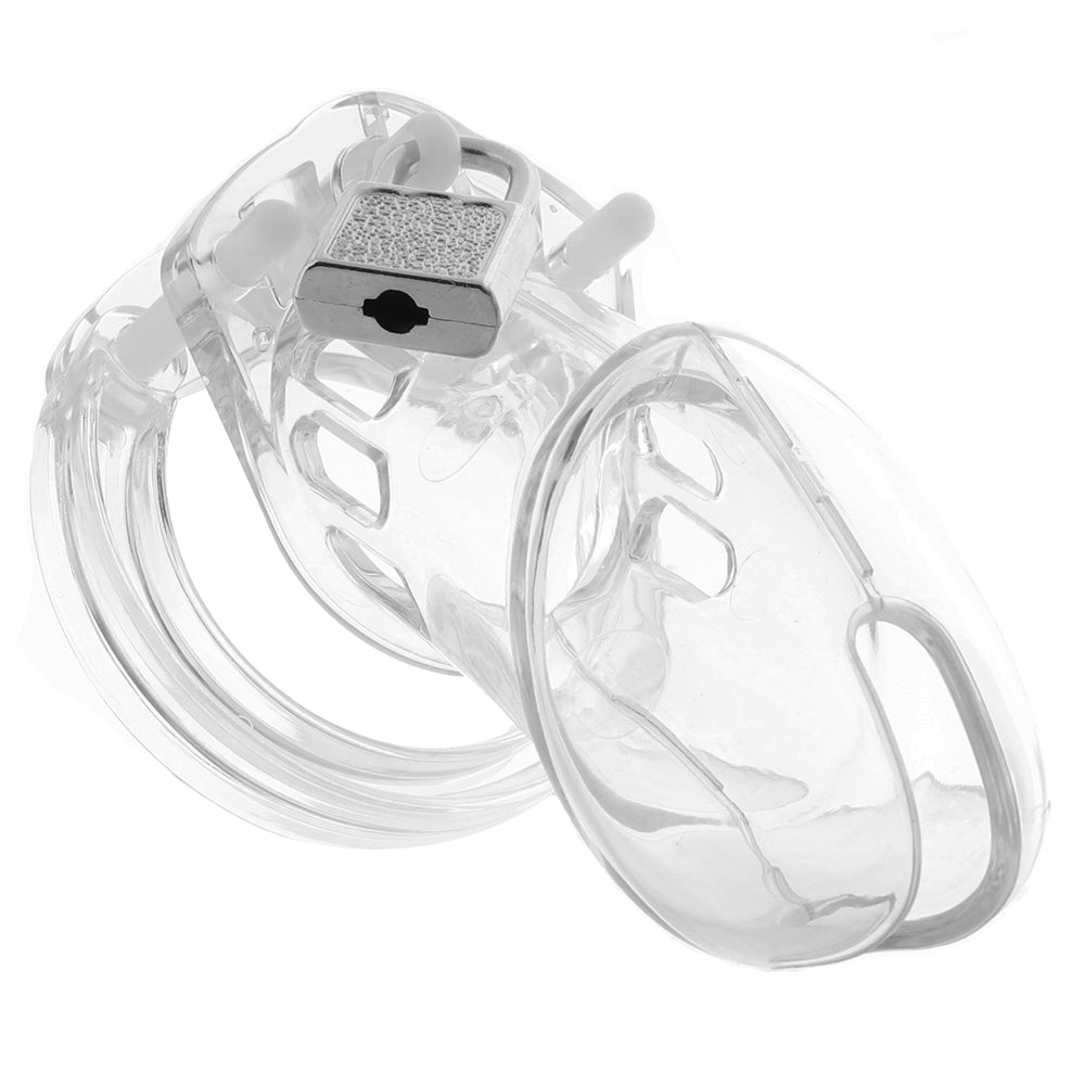 Blue Line Acrylic See-Thru Chastity Cage in Clear