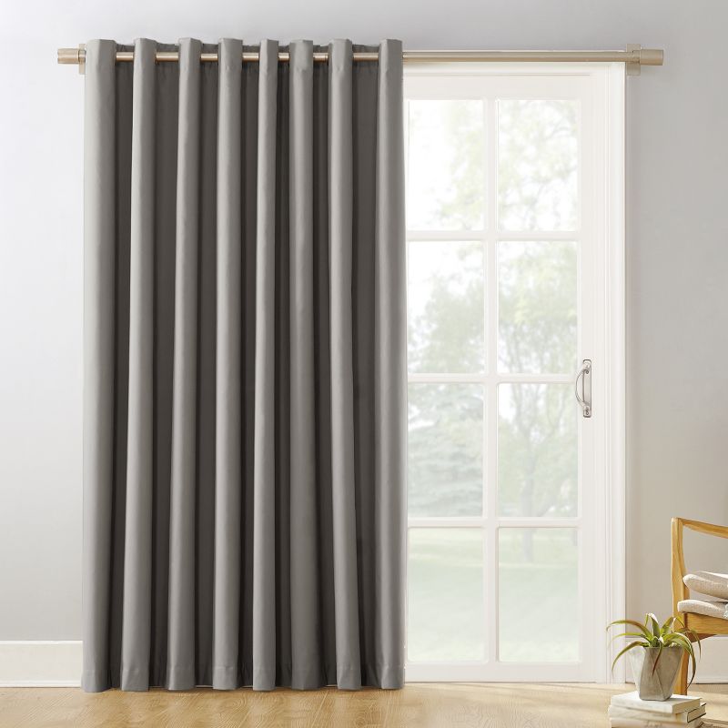 Sun Zero Ludlow Blackout Patio Door Curtain Panel