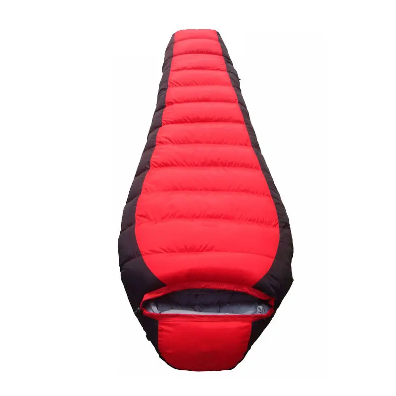 Factory direct sales can be customized outdoor mountaineering camping gear hiking Waterproof Duck Goose Down Mummy Sleeping Bag