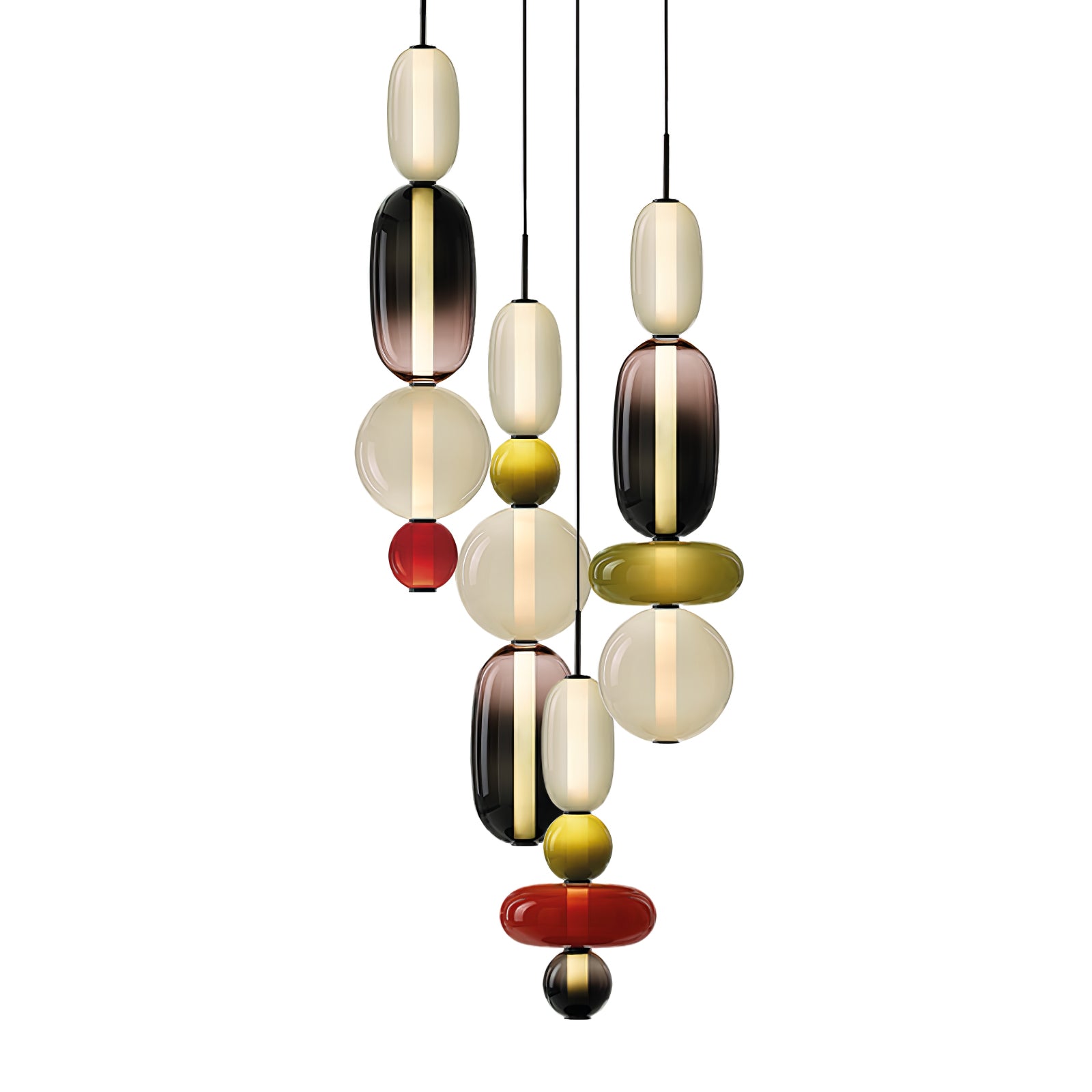 Candied Glass Combo Pendant Light