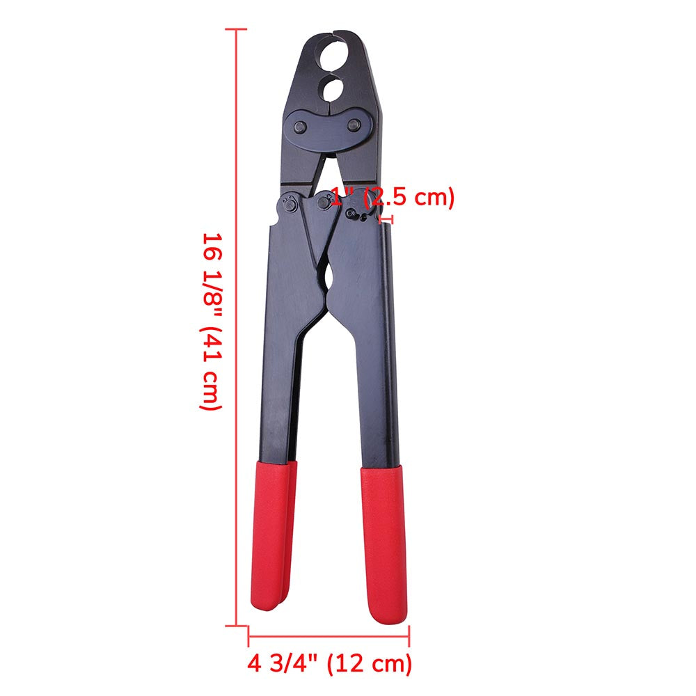 Yescom Pex Crimp Tool Ring Crimper w/ Gauge 1/2