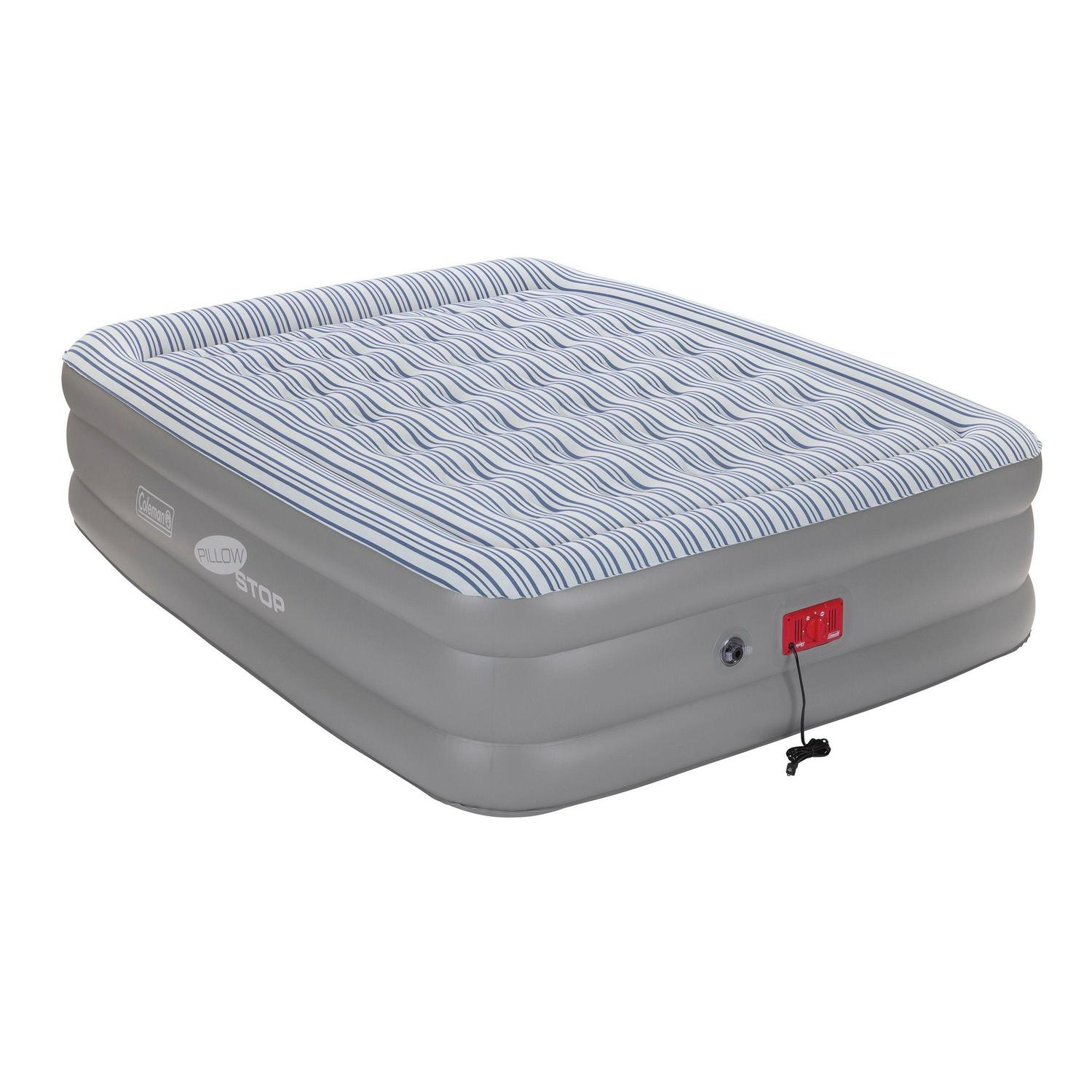 Coleman SupportRest Double-High Air Mattress with 120V Built-in Pump， Queen