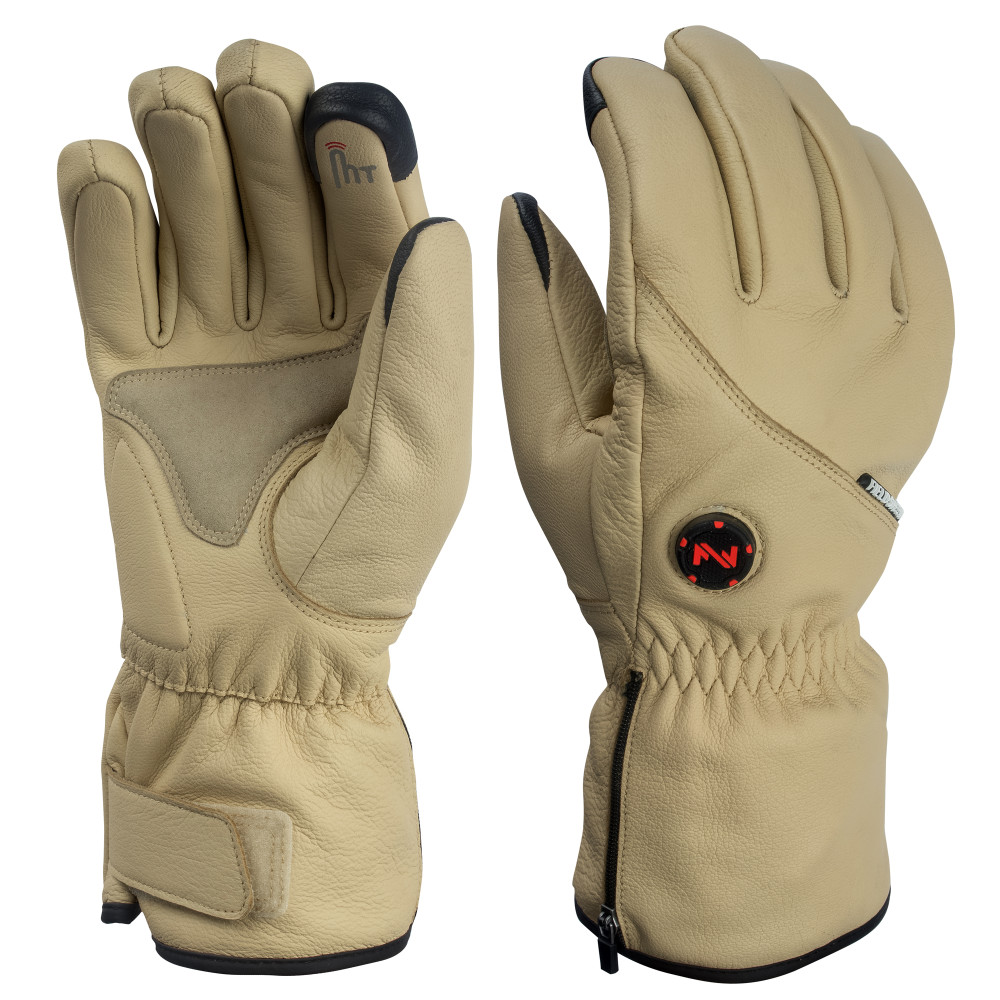 Ranger Heated Work Gloves Unisex 7.4 Volt Light Tan Small ;