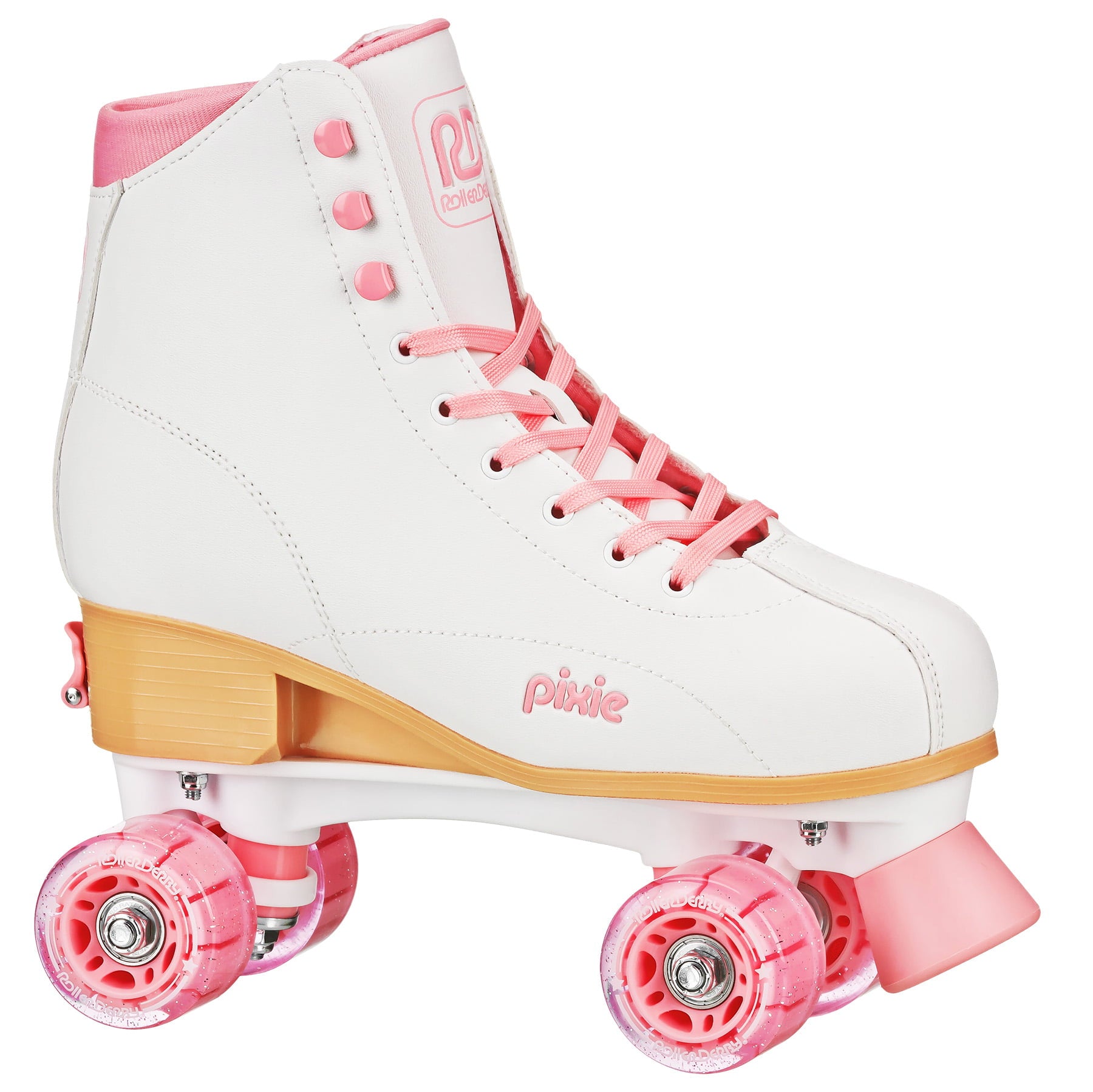 Roller Derby Pixie Hightop Adjustable Adult Women's Roller Skates Size 7-10