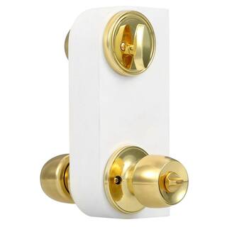 Defiant Brandywine Single Cylinder Polished Brass Entry Project Pack B87L1D