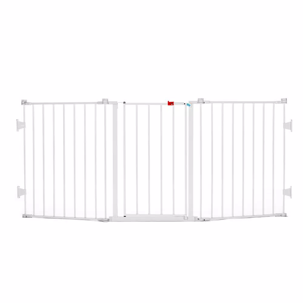 Regalo 31and#8243; Metal Flexi Gate Extra Wide Configurable Walk-Through Gate and#8211; XDC Depot