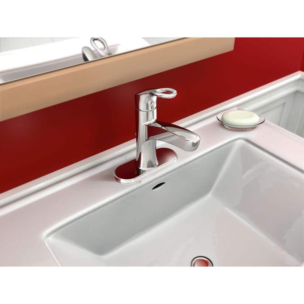 MOEN Kleo Single Hole SingleHandle MidArc Bathroom Faucet in Chrome