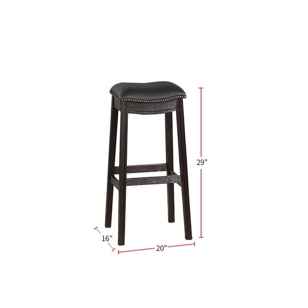 PU Upholstery Bar Stool， Set of 2