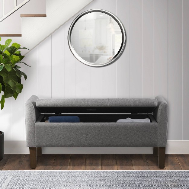 510 Design Blaire Flip top Upholstered Storage Bench