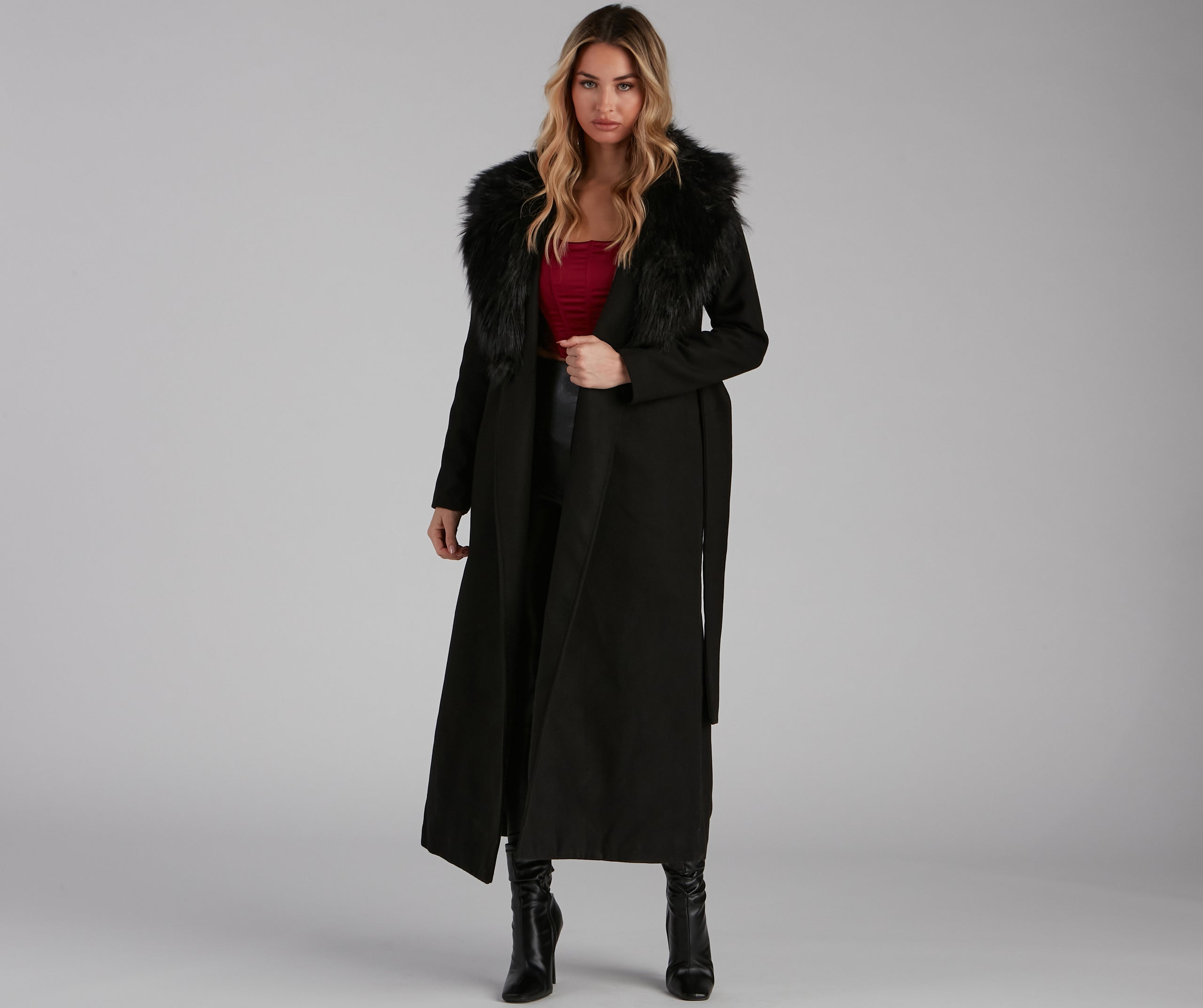 A Formal Affair Faux Fur Jacket