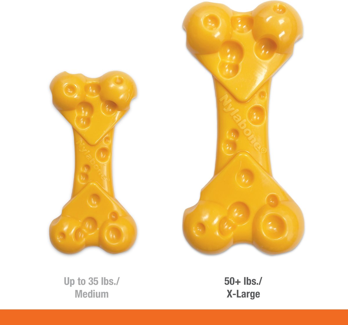 Nylabone DuraChew Cheese Bone Dog Chew Toy