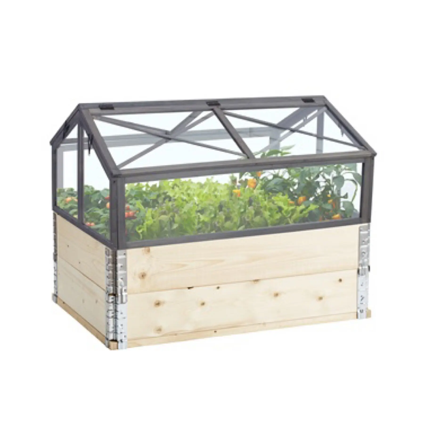 Portable Small Mini balcony Greenhouse with transparent plastic board glass looking for raised garden beds