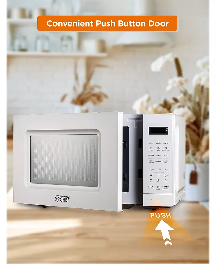 Commercial Chef 0.7 Cu. Ft. Counter Top Microwave White