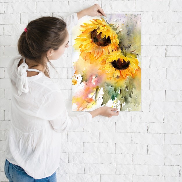 Americanflat Farmhouse Botanical Sunflower Duo By Rachel Mcnaughton Poster Art Print