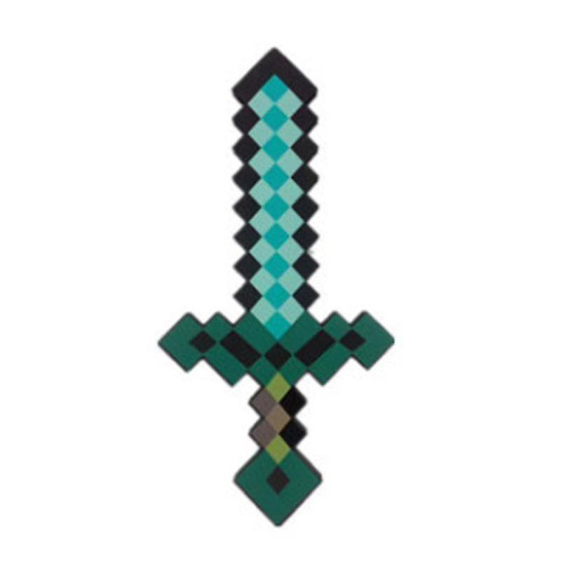 Minecraft Foam Sword Roleplay Battle Toy Life-sized Minecraft Pixel Swords For Active Play