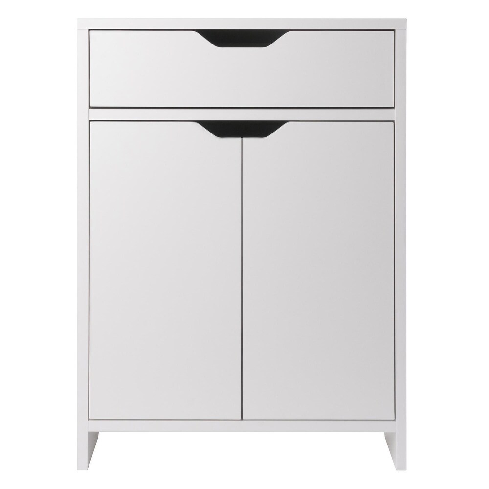 Two Shelf Storage Cabinet with Drawer   26.25\