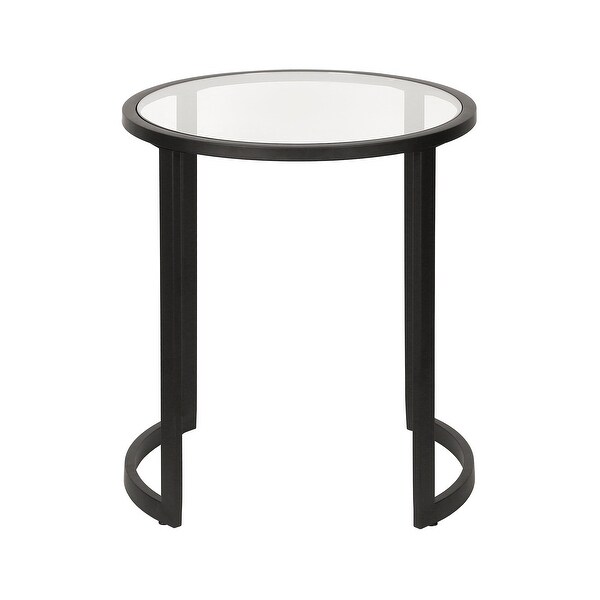 Silver Orchid Stossel Blackened Bronze Side Table