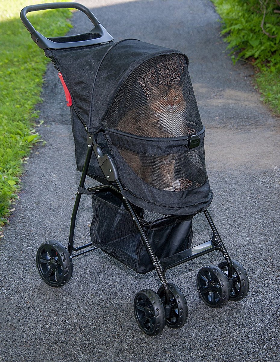 Pet Stroller - Pet Gear Happy Trails Lite No-Zip， Jaguar #1