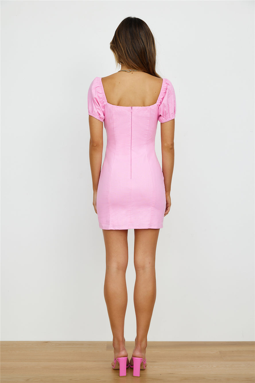 Candy High Mini Dress Pink