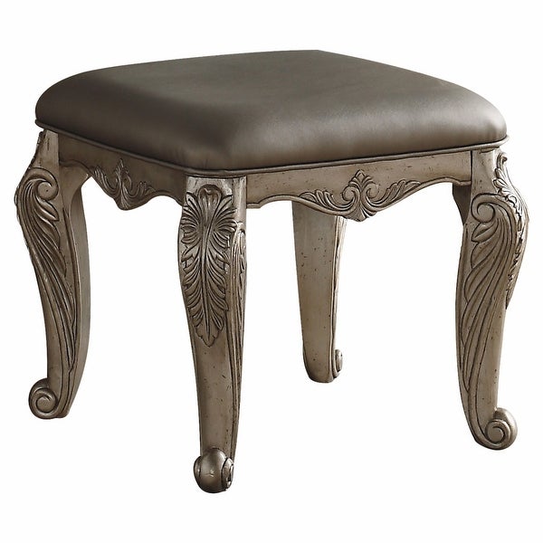 20' X 20' X 19' Antique Champagne Pu Vanity Stool - 19' x 20' x 20'