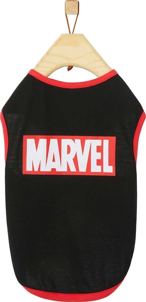 Marvel Logo Dog and Cat T-Shirt， Black