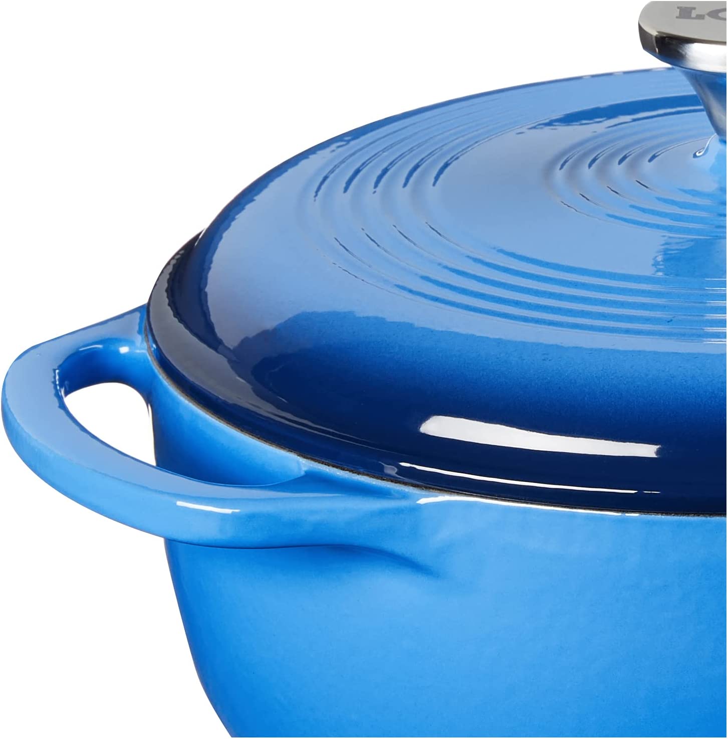 Lodge EC4D33 Enameled Cast Iron Dutch Oven， 4.5-Quart， Caribbean Blue