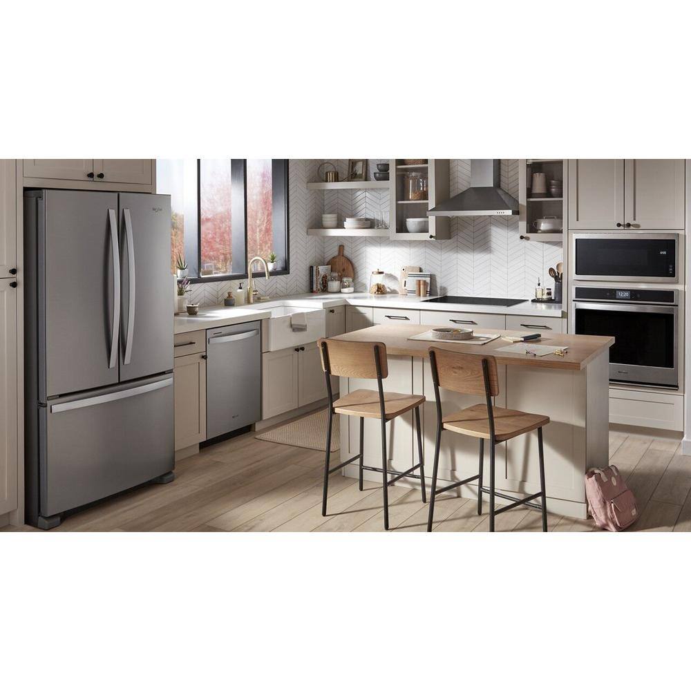 Whirlpool 25.2 cu. ft. French Door Refrigerator in Fingerprint Resistant Stainless Steel with Internal Water Dispenser WRF535SWHZ