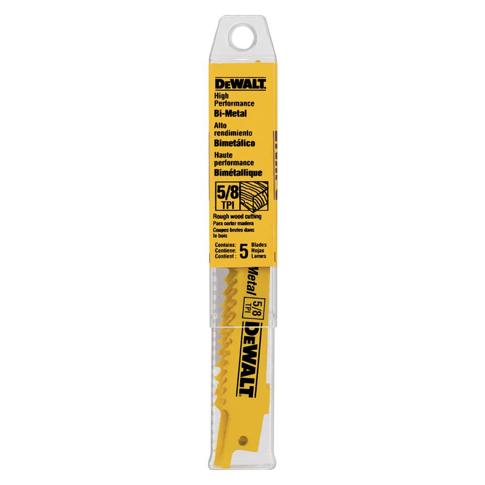 DEWALT 12-in 5/8 TPI Taper Blades (5) DW4849 from DEWALT