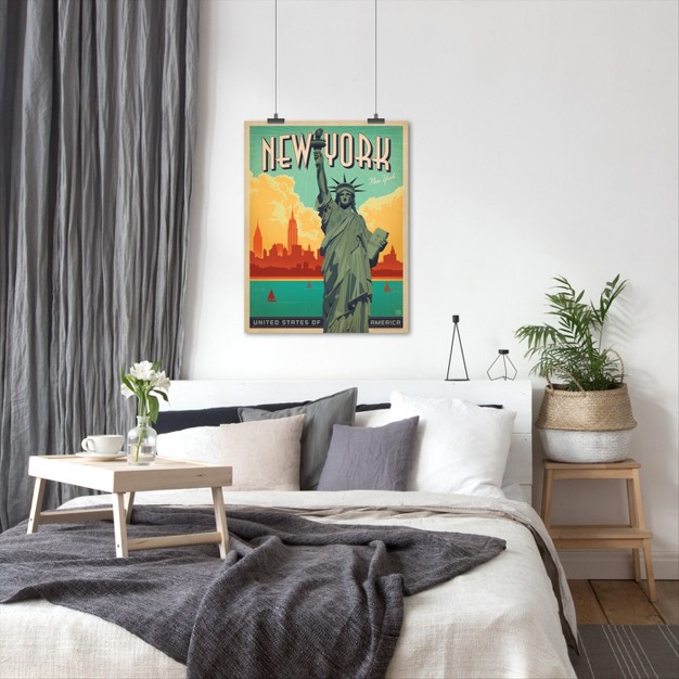 Americanflat Vintage Architecture Asa Nyc Liberty By Anderson Design Group Poster Art Print