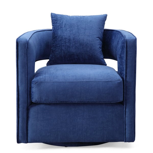 Kennedy Modern Accent Velvet Swivel Chair