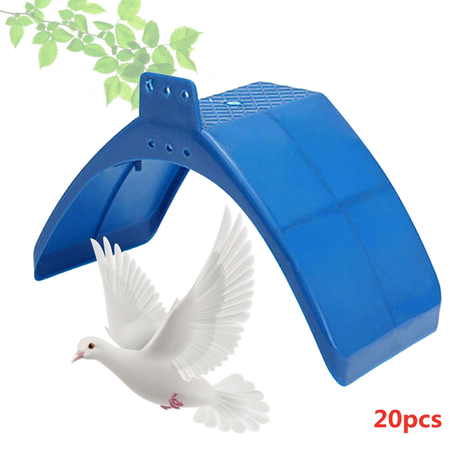 Fichiouy 20pcs Dove Rest Stand Frame Dwelling Pigeon Perches Roost Bird Supplies Blue