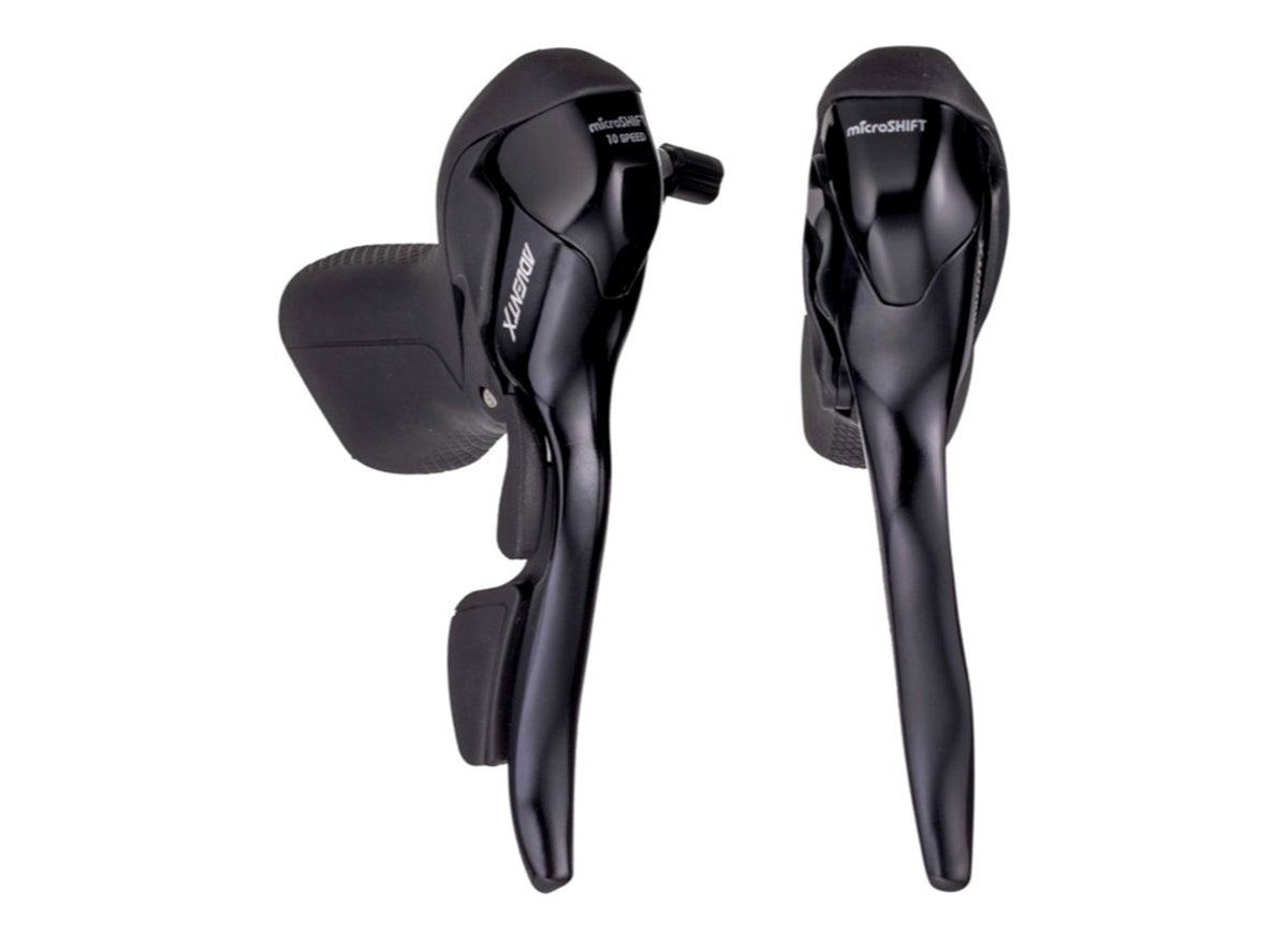 microSHIFT ADVENT X Drop Bar 1x10 Spd Shift Lever Set - Black