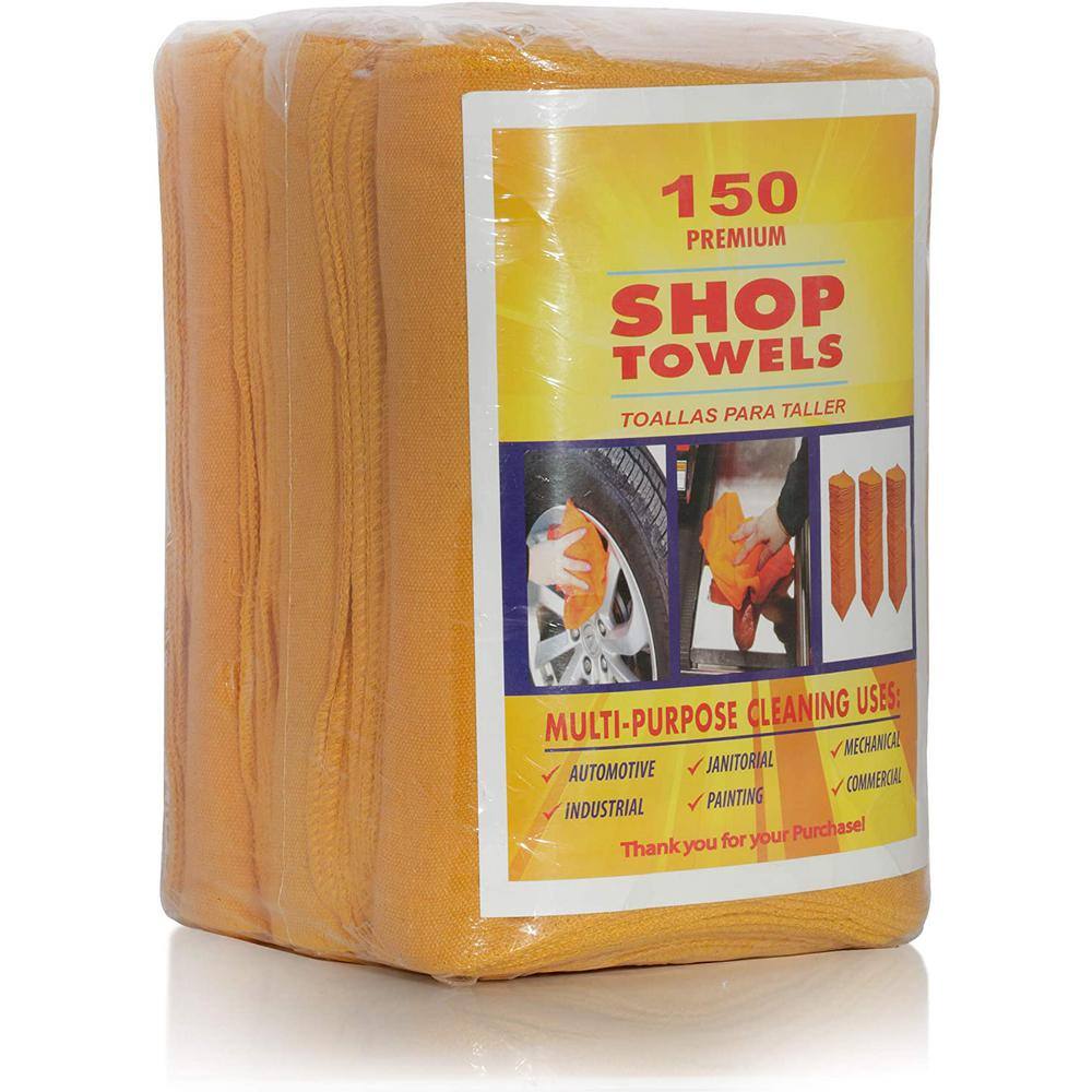 THE CLEAN STORE Orange Shop Towels (50-Pack) 256