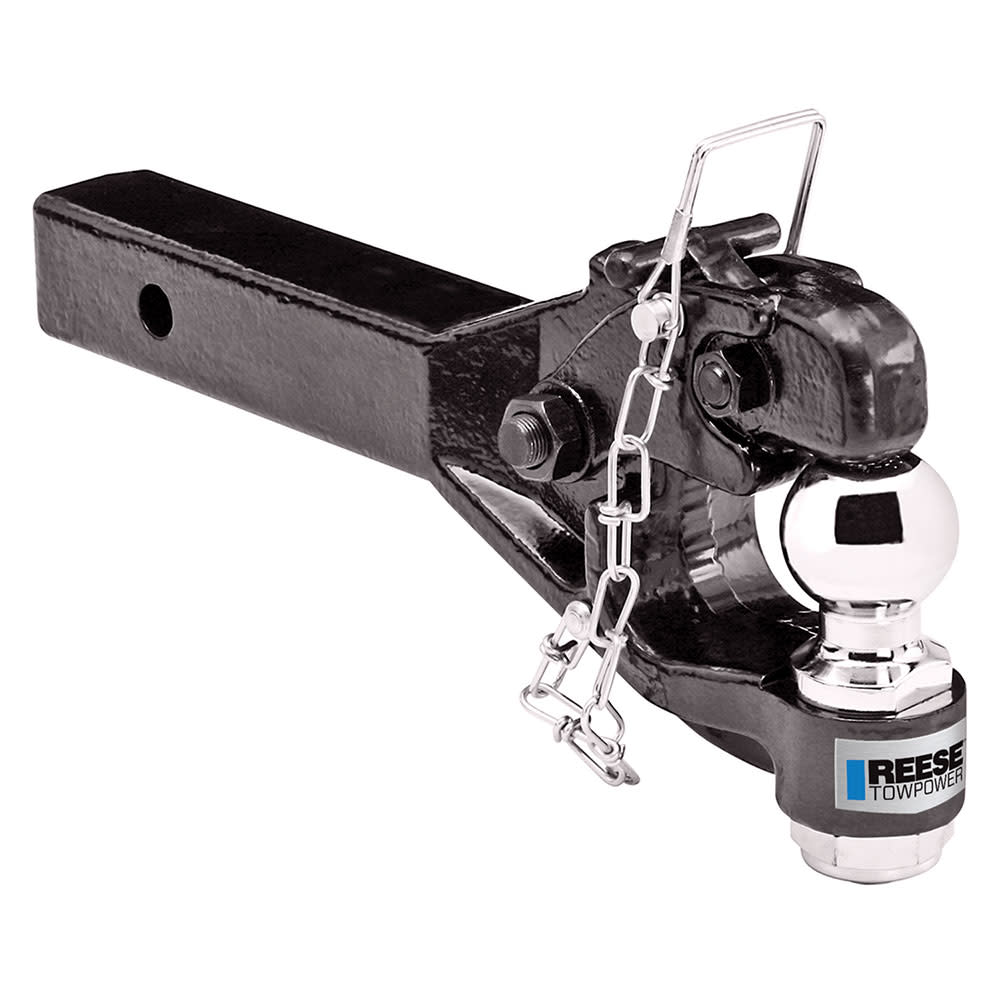 Reese 12000 lbs Combination Pintle Hook Mount with 2 Hitch Ball ;