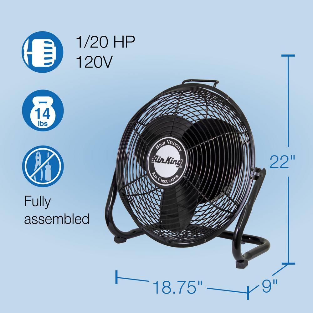 Air King High-Velocity 14 in. Industrial Grade Floor Fan 9214