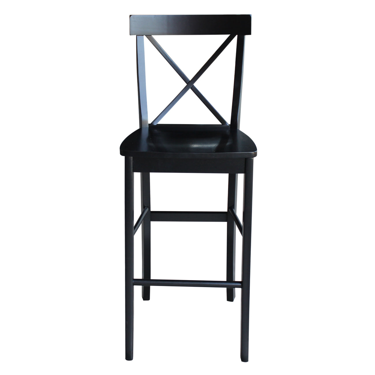 International Concepts Crossback 29 Barstool， Multiple Finishes