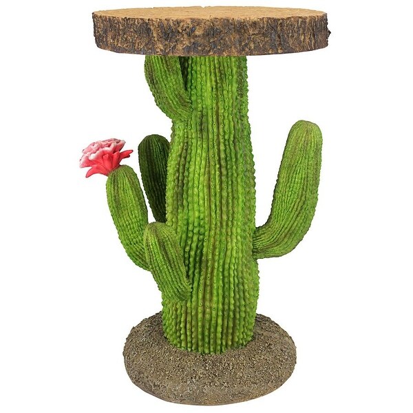 Design Toscano Saguaro Cactus Arizona Desert Sculptural Table，Full Color